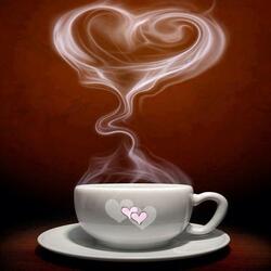 Пазл: К кофе с любовью