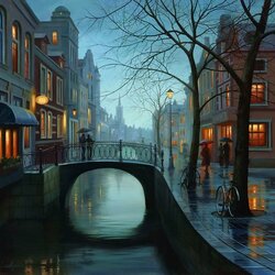 Пазл: Дождливый вечер