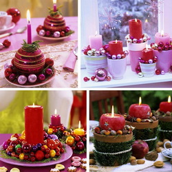 Пазл: Новогодние свечи