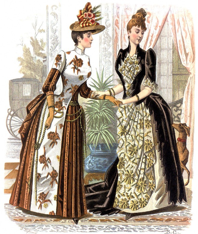 Термин "Викторианская мода" можно применить для определения одежд...