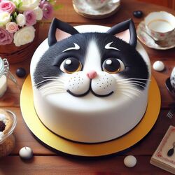Пазл: Торт-кот