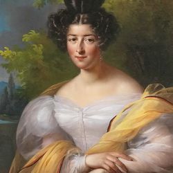 Пазл: Дама в белом платье