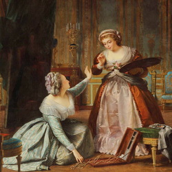 Пазл: В мастерской художницы 