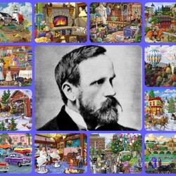 Пазл: Сельскую жизнь ярким цветом 