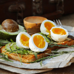 Пазл: Яйца и хлеб