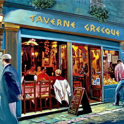 Пазл: Греческая таверна в Париже