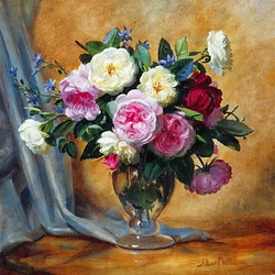 Пазл: Букет в вазе 