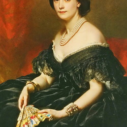 Пазл: Портрет дамы с веером 