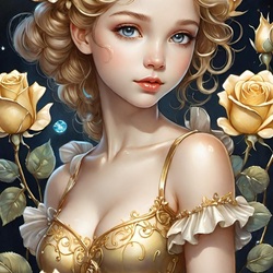 Пазл: Фрейлина золотых роз