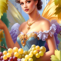 Пазл: Златокрылая фея винограда