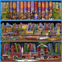 Пазл: Приключения на книжной полке 