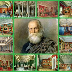 Пазл: Акварельные интерьеры Эрмитажа 