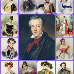 Пазл: История 19-го века в акварельных портретах