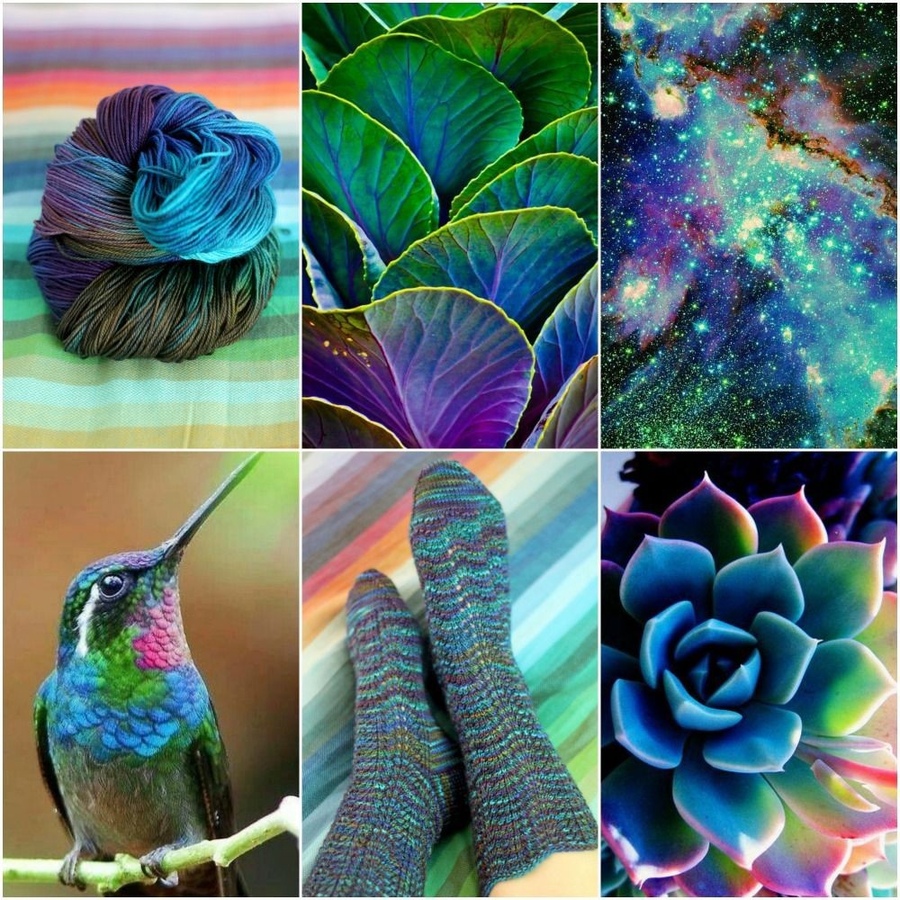 Пазл «Сине-зеленое» из 256 элементов | Собрать онлайн пазл №304875