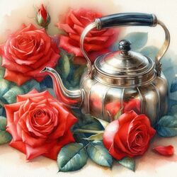 Пазл: Чайные розы