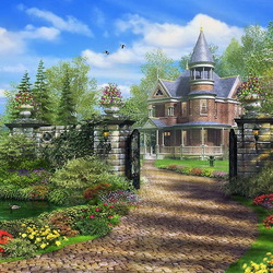 Пазл: Уютный коттедж 