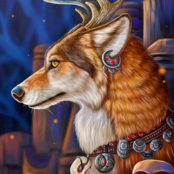 Пазл: Волк шаман 