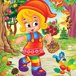 Пазл: Красная шапочка