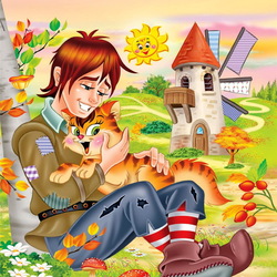 Пазл: Кот в сапогах 