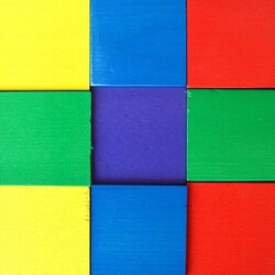 Пазл: Разноцветные кубики