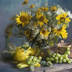 Пазл: Подсолнухи 
