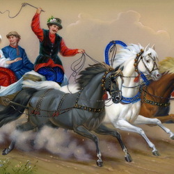 Пазл: Федоскинская лаковая миниатюра