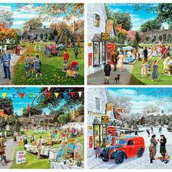 Пазл: Наш двор круглый год