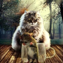 Пазл: Спрятался 