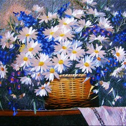 Пазл: Ромашки