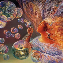 Пазл: Цветочные пузыри