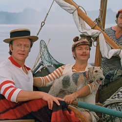 Пазл: Трое в лодке, не считая собаки. Туман над Темзой