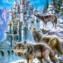 Пазл: Волки