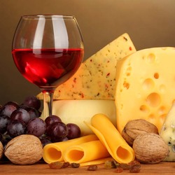 Пазл: Сыр и вино