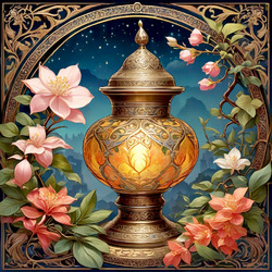 Пазл: Арт с лампой