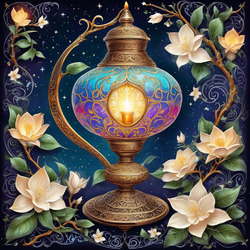 Пазл: Лампа в восточном стиле