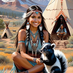 Пазл: Из жизни индейцев