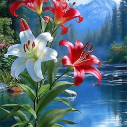 Пазл: Горное озеро 