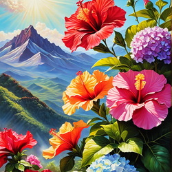 Пазл: Горный пейзаж 