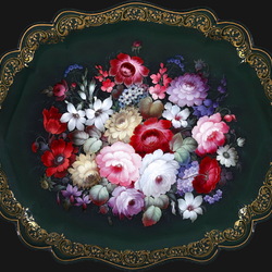 Пазл: Жостовский поднос 