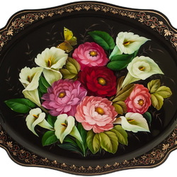 Пазл: Жостовский поднос 