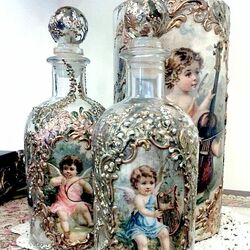 Пазл: Винтажные флаконы для духов