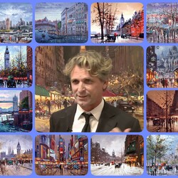 Пазл: Художник городского пейзажа 