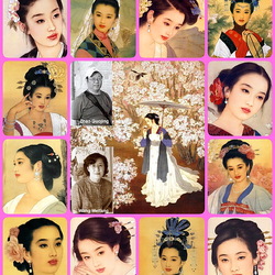 Пазл: Прекрасные девы в живописи на шёлке 