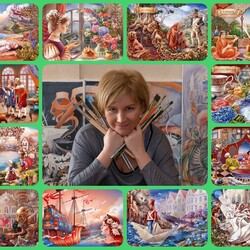 Пазл: Сказочные иллюстрации художницы Ирины Винник