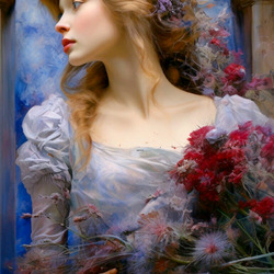 Пазл: Девушка и чертополох