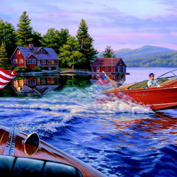 Пазл: На горном озере 