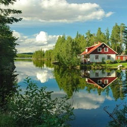 Пазл: Летний день на реке