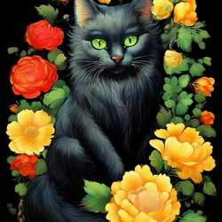 Пазл: Кот учёный 