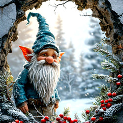 Пазл: Зима в окошке