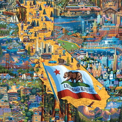 Пазл: Северная Калифорния 